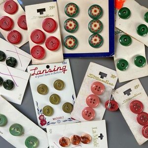 Vintage Buttons Sewing Supplies